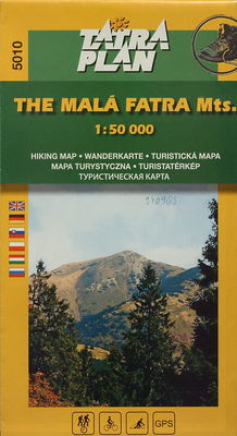 The Malá Fatra MTs. hiking map.