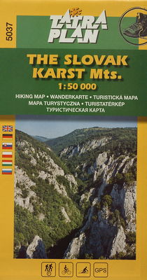 The Slovak Karst Mts. hiking map.