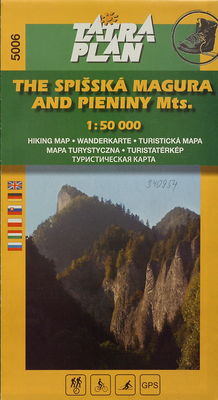 The Spišská Magura and Pieniny Mts. hiking map.
