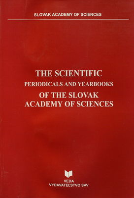 The scientific periodicals and yearbooks of the Slovak Academy of Sciences /