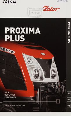 Traktor PROXIMA PLUS. 3/2014