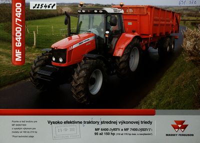 Traktory MF 6400/7400.