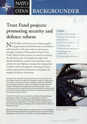 Trust fund projects: promoting security and defence reform.
