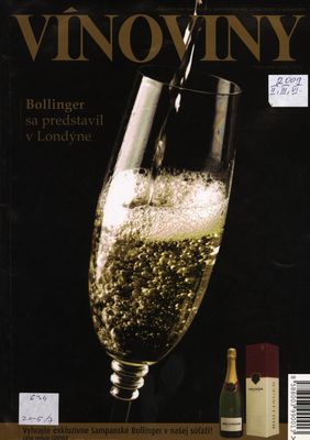 Vínoviny : časopis pre milovníkov kvalitných vín, somelierov a gurmánov.