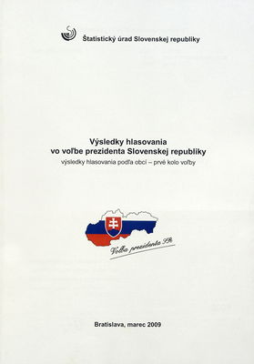 Výsledky hlasovania vo voľbe prezidenta Slovenskej republiky : výsledky hlasovania podľa obcí - prvé kolo voľby.