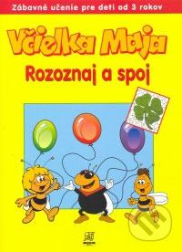 Včielka Maja rozoznaj a spoj : zábavné učenie pre deti od 3 rokov /