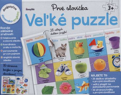 Veľké puzzle : dvojjazyčne slovensko-anglicky. Prvé slovíčka /