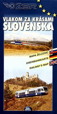 Vlakom za krásami Slovenska mapa železníc.