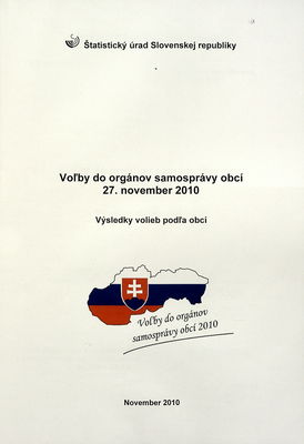 Voľby do orgánov samosprávy obcí 27. november 2010 : výsledky volieb podľa obcí.