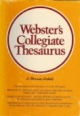 Webster´s collegiate thesaurus
