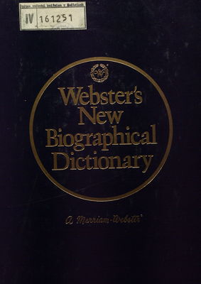 Webster´s new biographical dictionary