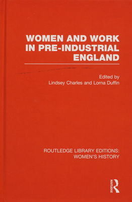 Women and work in pre-industrial England /
