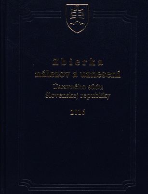 Zbierka nálezov a uznesení Ústavného súdu Slovenskej republiky 2016.