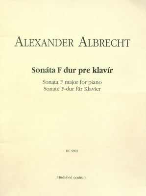 Sonáta F dur pre klavír (1905) /