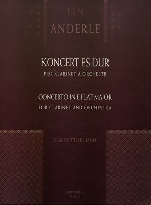 Koncert Es dur pro klarinet a klavír clarinetto e piano /