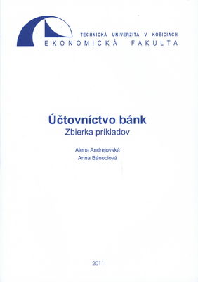 Účtovníctvo bánk : zbierka príkladov /
