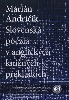 Slovenská poézia v anglických knižných prekladoch /
