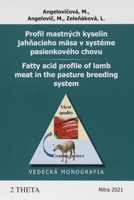 Profil mastných kyselín jahňacieho mäsa v systéme pasienkového chovu : vedecká monografia = Fatty acid profile of lamb meat in the pasture breeding system /
