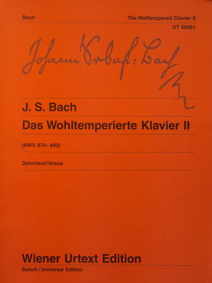 Das Wohltemperierte Klavier II, BWV 870-893 /