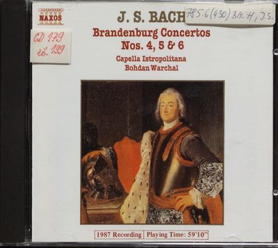 Brandenburg Concertos Nos. 4, 5 & 6 /