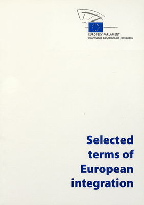 Selected terms of European integration /