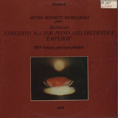 Concertul Nr.5 pentru pian si orchestra in mi Bemol Major, op. 73 Imperialul /