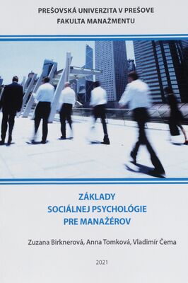 Základy sociálnej psychológie pre manažérov /