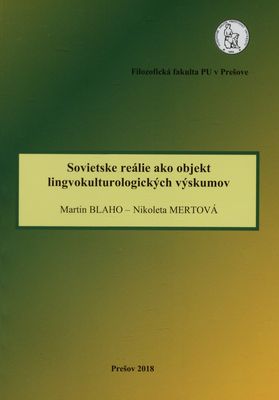 Sovietske reálie ako objekt lingvokulturologických výskumov /