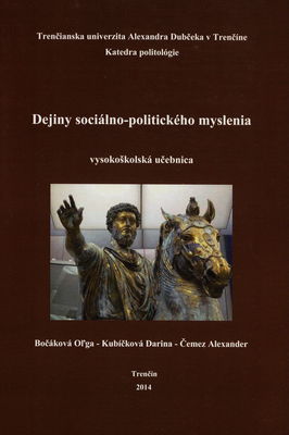 Dejiny sociálno-politického myslenia : vysokoškolská učebnica /