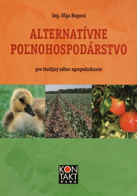 Alternatívne poľnohospodárstvo pre študijný odbor agropodnikanie /