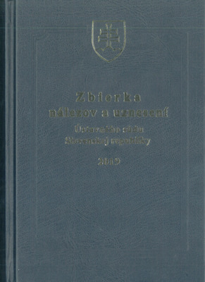 Zbierka nálezov a uznesení Ústavného súdu Slovenskej republiky 2019 /