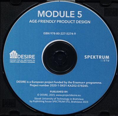 Module 5 : age-friendly product design /