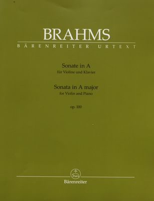 Sonate in A fü Violine und Klavier : op. 100 : Urtext /