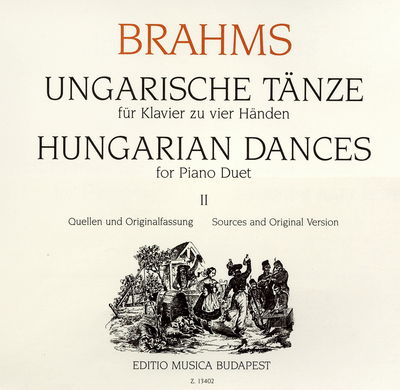 Ungarische Tänze für Klavier zu vier Händen II /