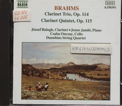 Clarinet Trio, Op. 114 ; Clarinet Quintet, Op. 115 /