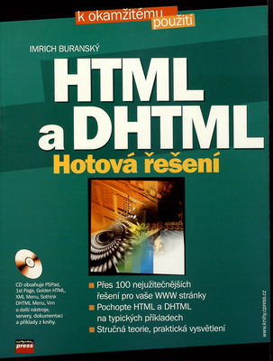 HTML a DHTML : hotová řešení /