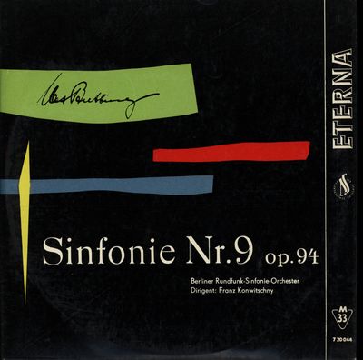 Sinfonie Nr. 9 op. 94 (1956) (in einem Satz) /