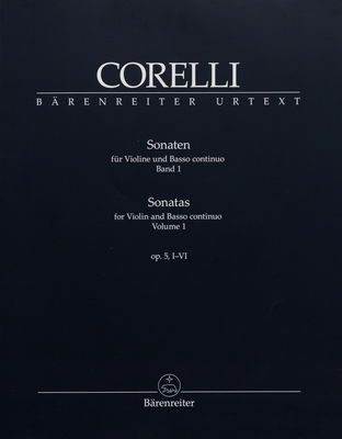 Sonaten für Violine und Basso continuo Urtext. Band 1, op. 5, I-VI /