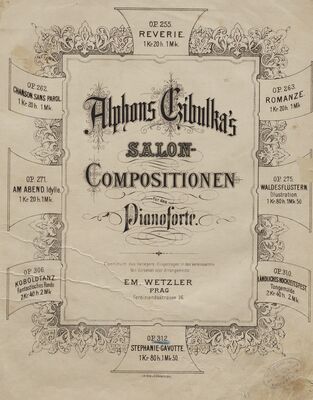 Alphons Czibulka´s Salon Compositionen für das Pianoforte /.
