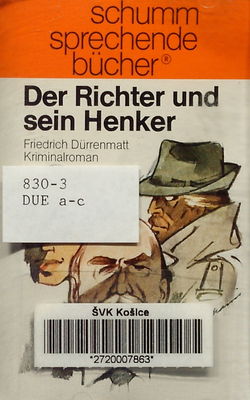 Der Richter und sein Henker / : Kriminalroman Cassette 3 von 3 Cassetten