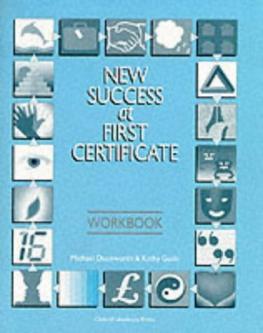 New success at first certificate. Workbook /