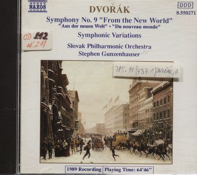 Symphony No. 9 "From the new world" ; Symphonic variations /