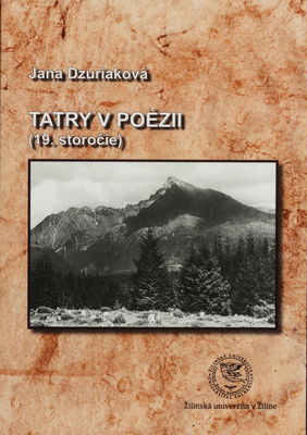 Tatry v poézii (19. storočie) /