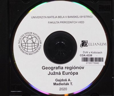 Geografia regiónov Európy : vysokoškolská učebnica. Južná Európa /