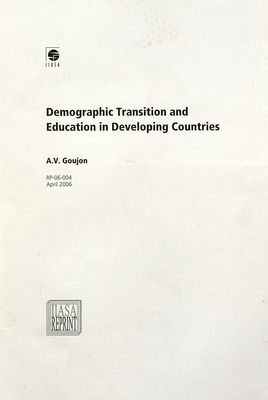 Demographic transition and education in developing countries /