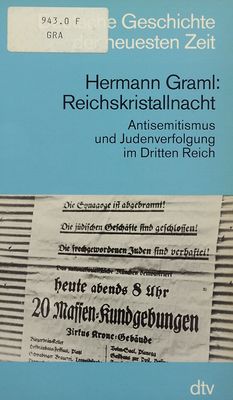 Reichtskristallnacht : Antisemitismus und Judenverfolgung im Dritten Reich /