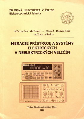 Meracie prístroje a systémy elektrických a neelektrických veličín /