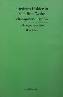 Sämtliche Werke. Bd. 9, Dichtungen nach 1806 : Frankfurter Ausgabe /