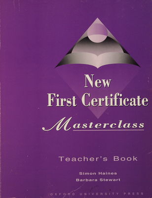 New first certificate masterclass. Teacher´s book /
