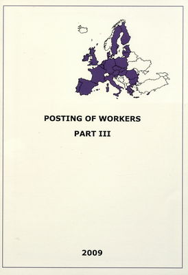 Posting of workers. Part III /